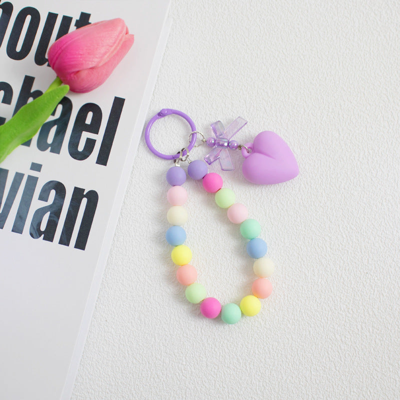 Macaron Heart Bag/Mobile Keychain