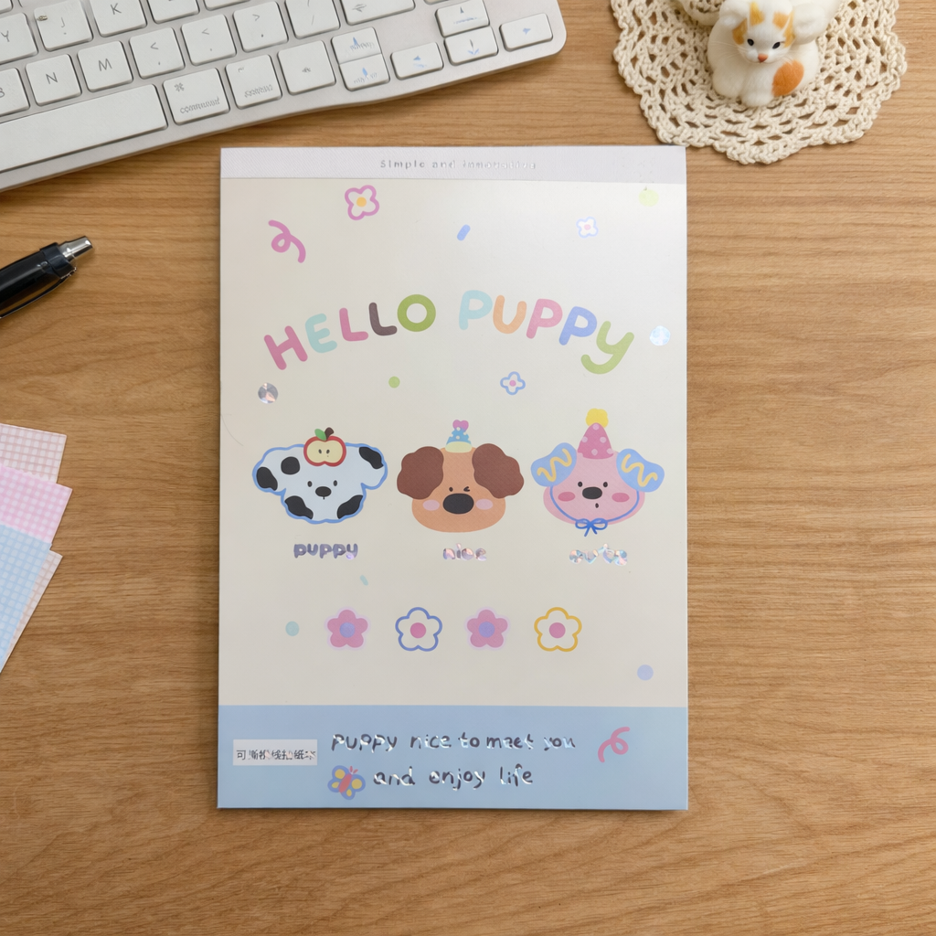 Kawaii Puppy Paper Pad