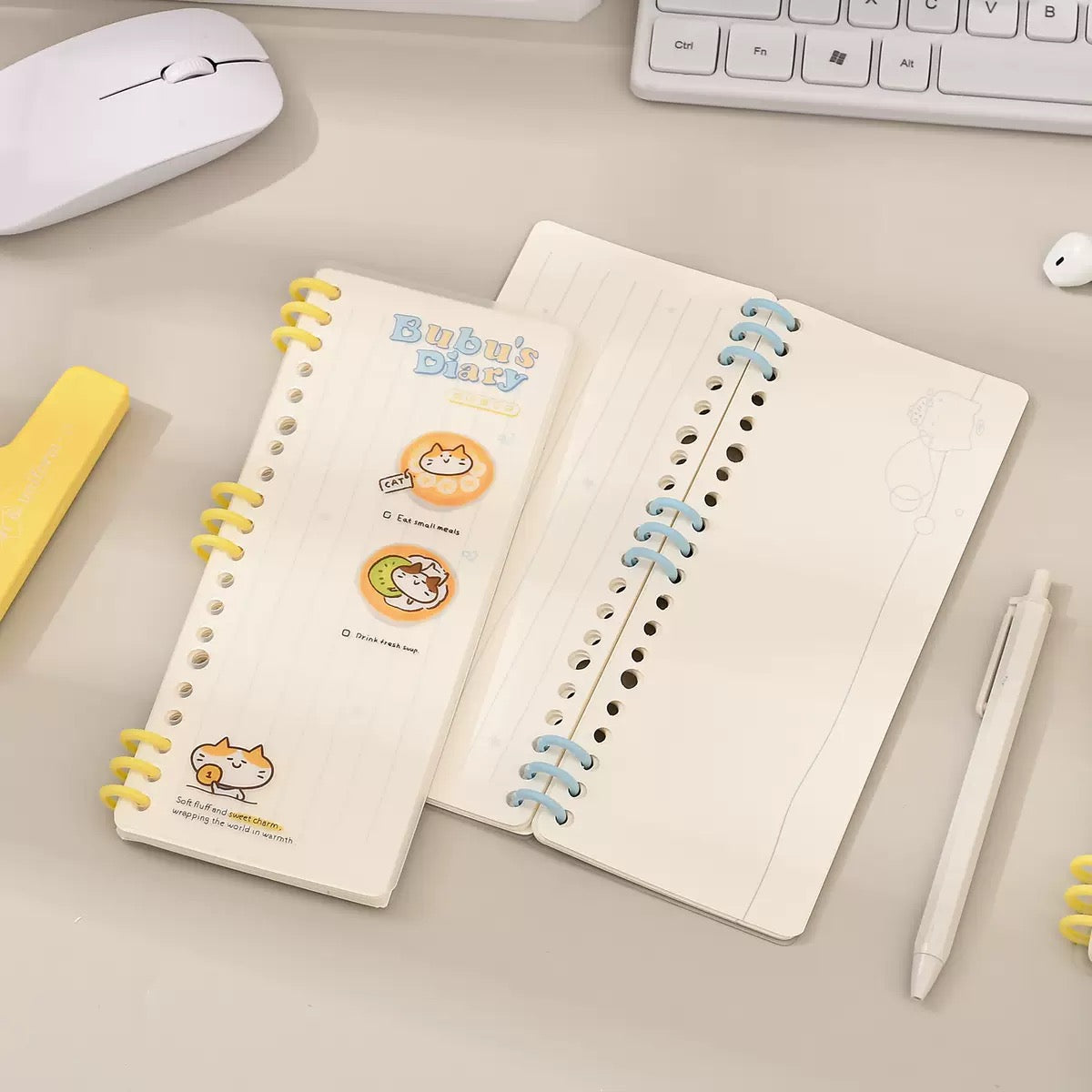 Kawaii Disc Bound Mini Notebook
