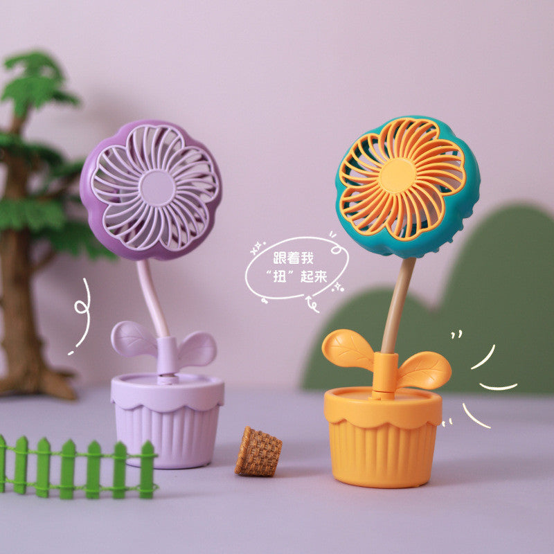 Floral Mini Fan