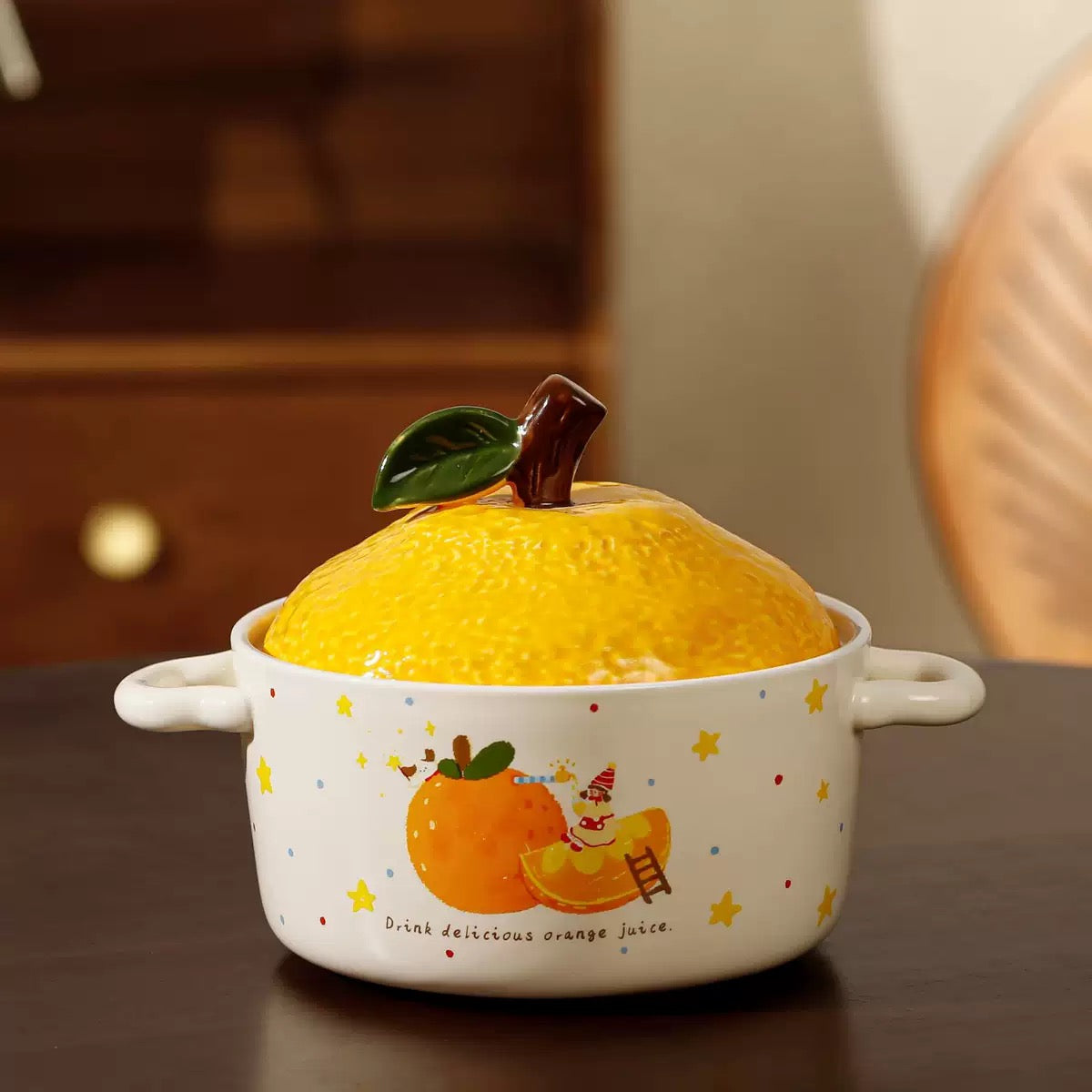 Orange Ceramic Bowl