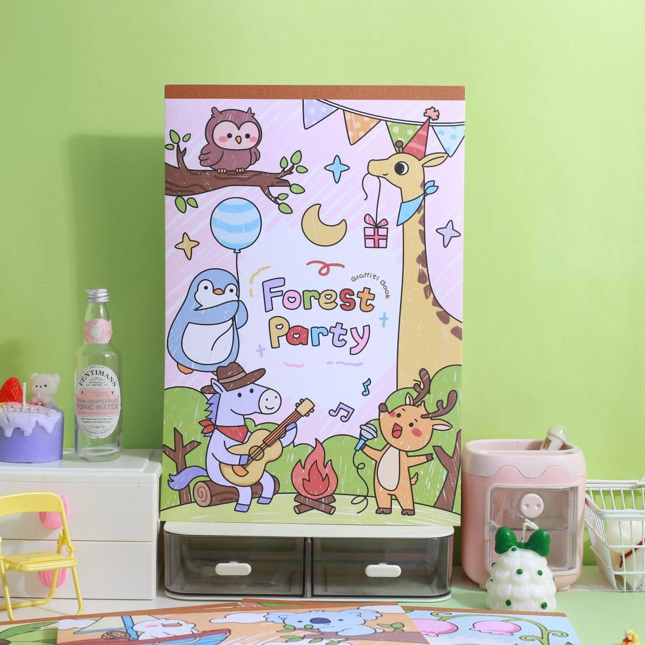 Giant Forest Party Coloring Book