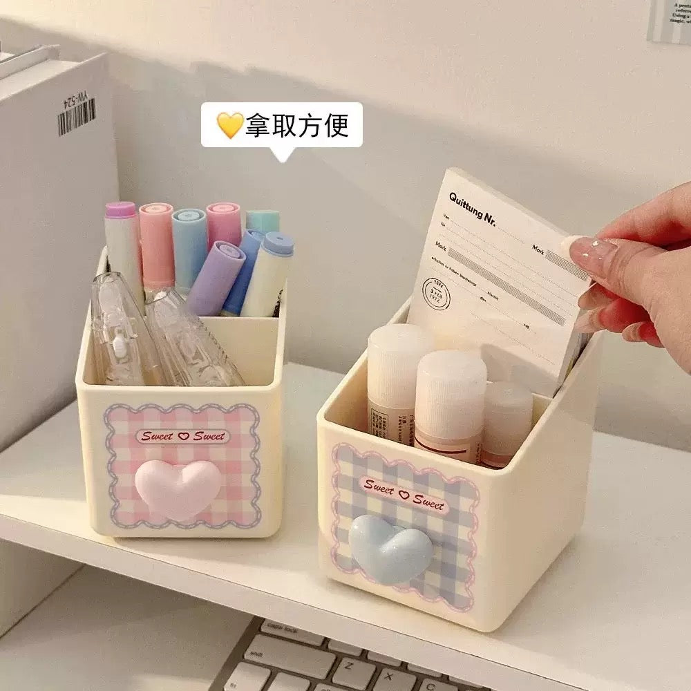 Gingham Pen Holder