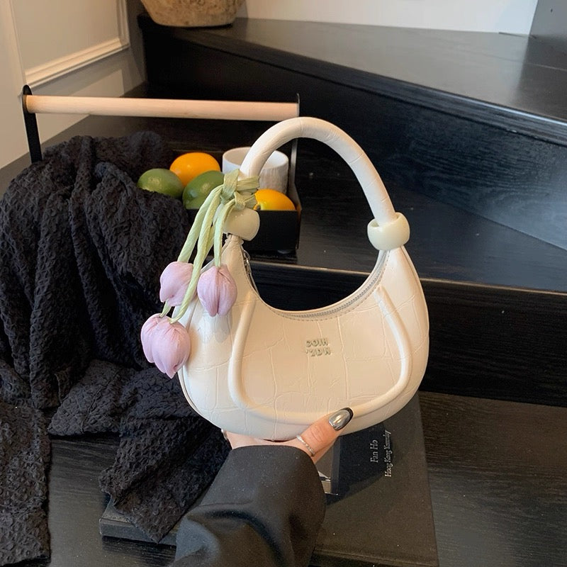 Tulip Solid Box Shoulder Bag