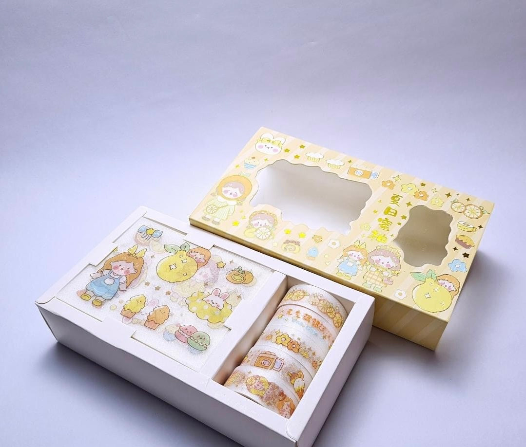 Kawaii Washi Tapes With Stickers