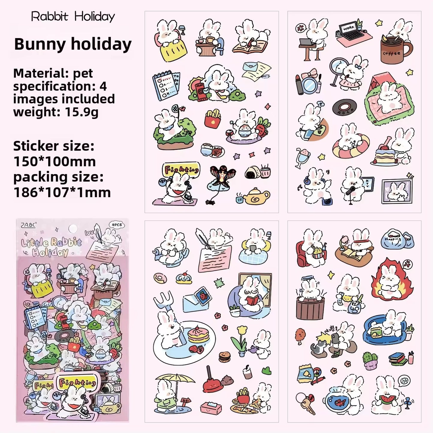 Doodle Animal Deco Sticker