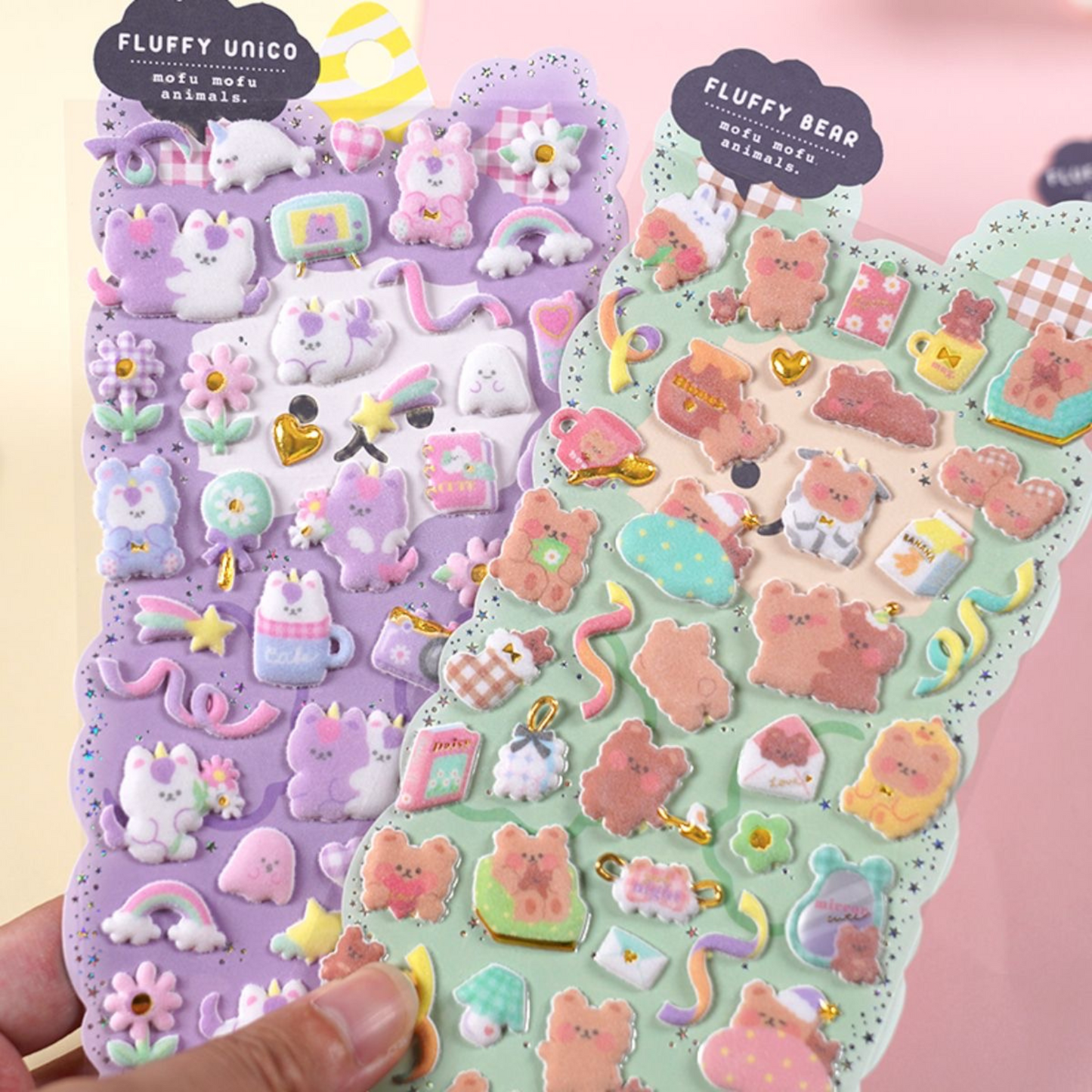 Kawai Fluffy Deco Sticker