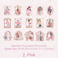 Girl in Mirror Frame Washi Stickers