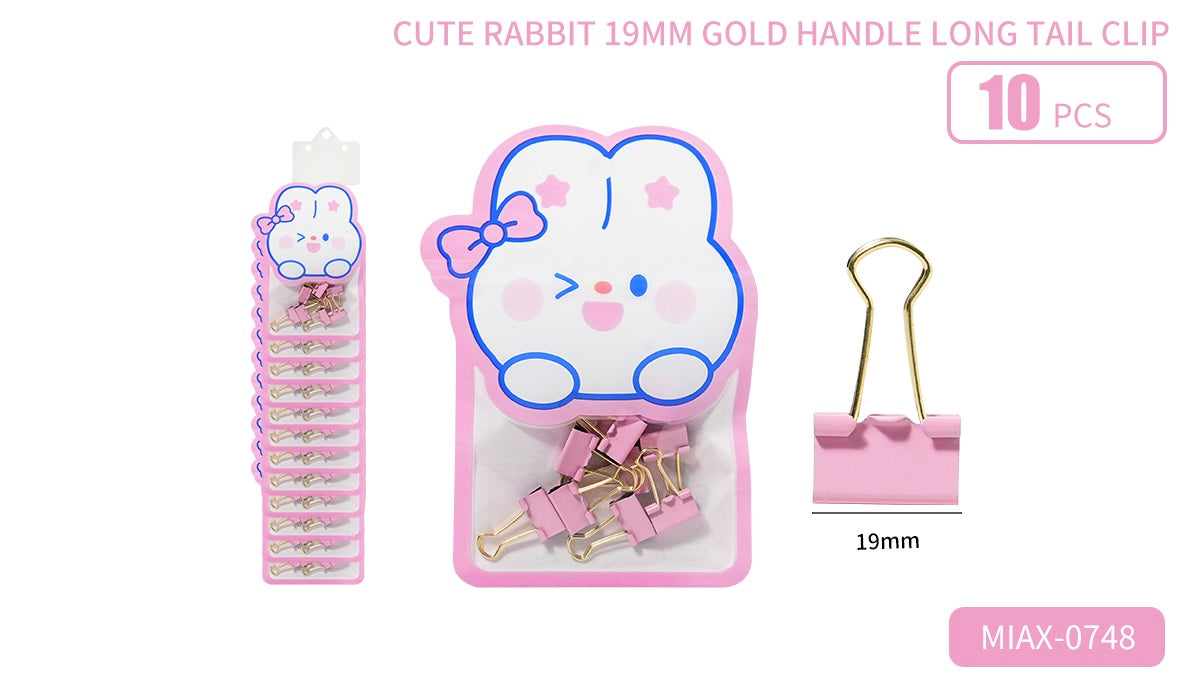 Bunny Long Tail Paper Clip