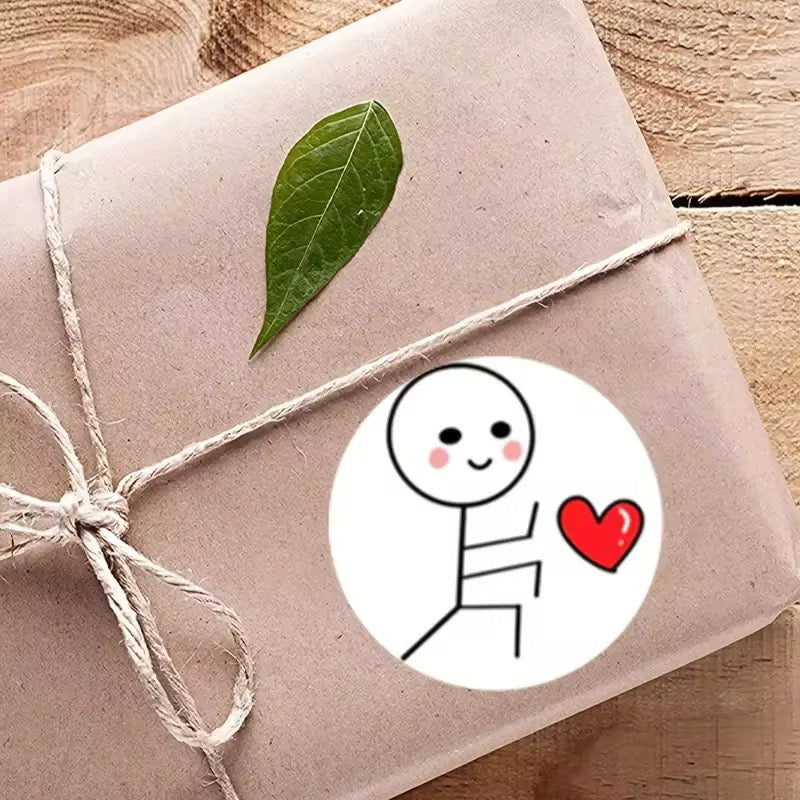 Valentine roll sticker