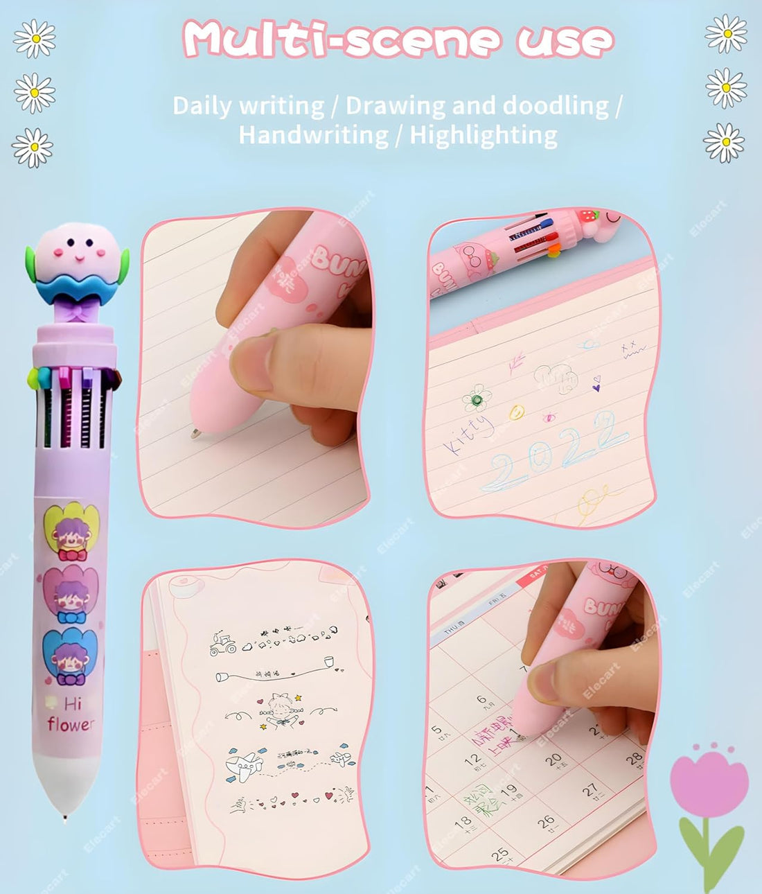 Petal Pop 10 in 1 Pen