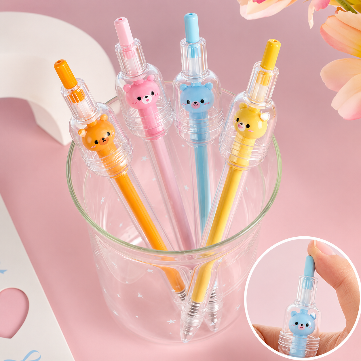Kawaii Bear Rotating Gel Pen