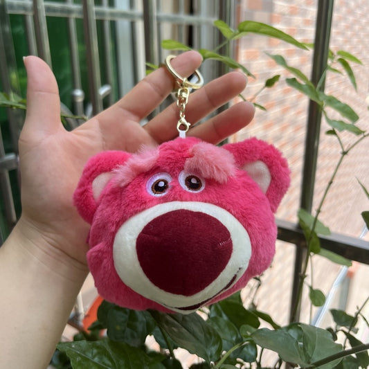 Lotso Bear Plush Coin Pouch Keychain