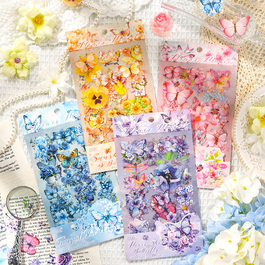 Butterfly and Floral Pet Stickers