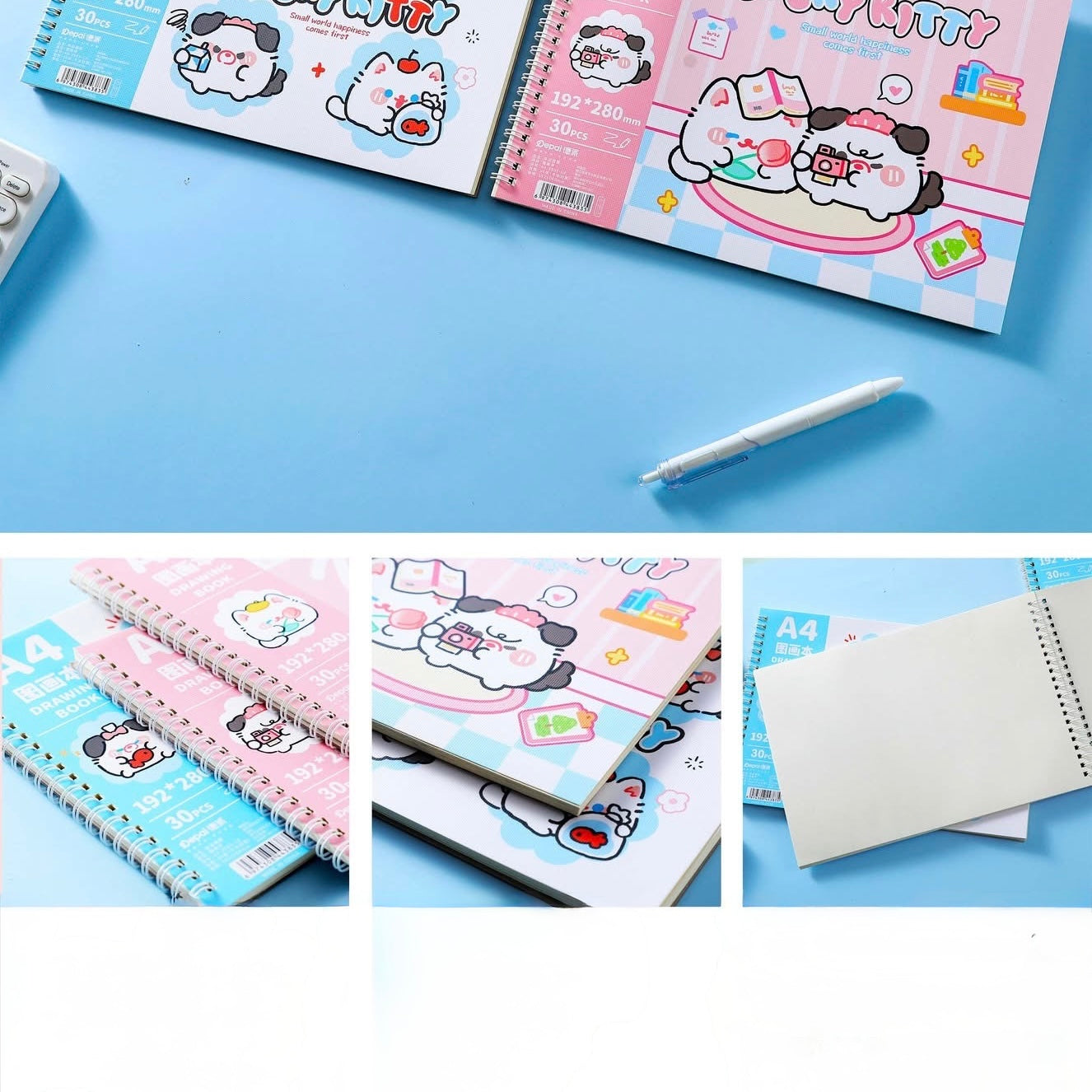 Kawaii Spiral Sketchbook