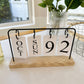 Pinteresty Nordic Flip Metal Desk Calendar
