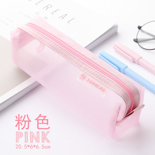 Pastel Transparent Pencil Case