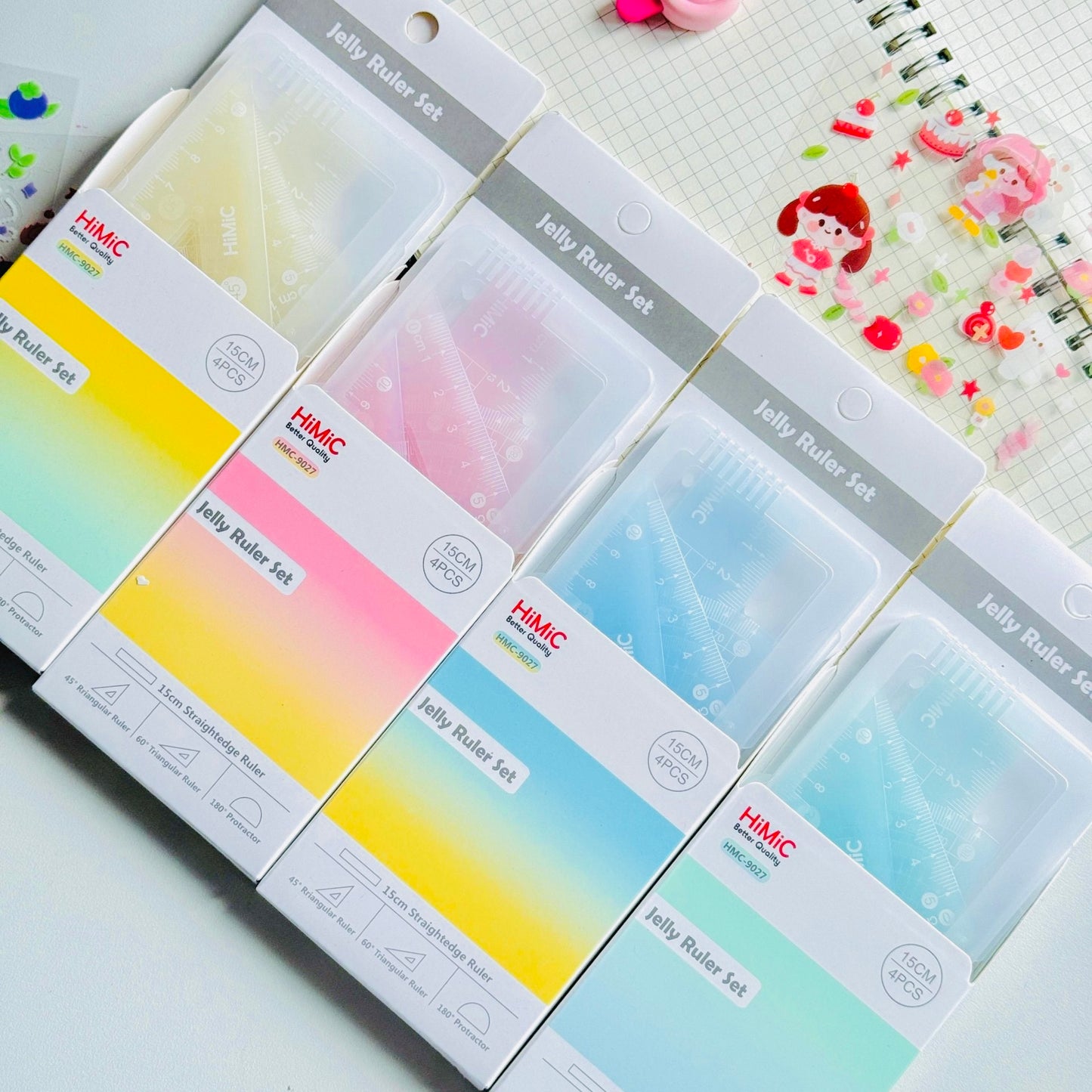 Pastel Ruler Set