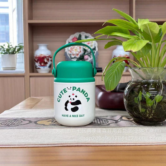 Panda Insulated Soup Bowl With Spoon