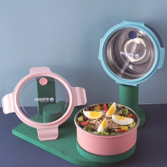 Stainless Steel Round Lunch Box