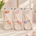 Tulip Heart Tassel Mobile Keychain