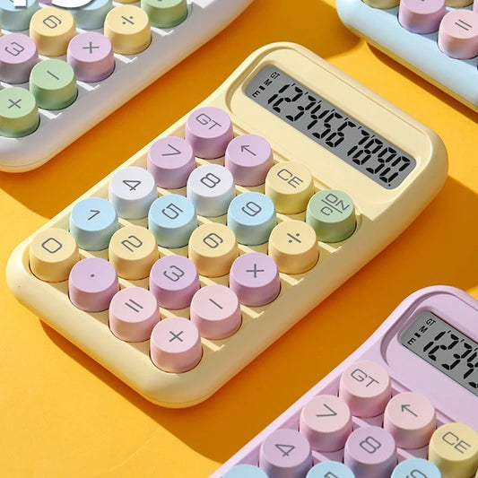 Pastel Mechanical Calculator