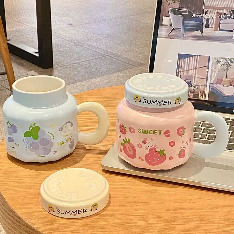 Summer Fruit Ceramic Mug