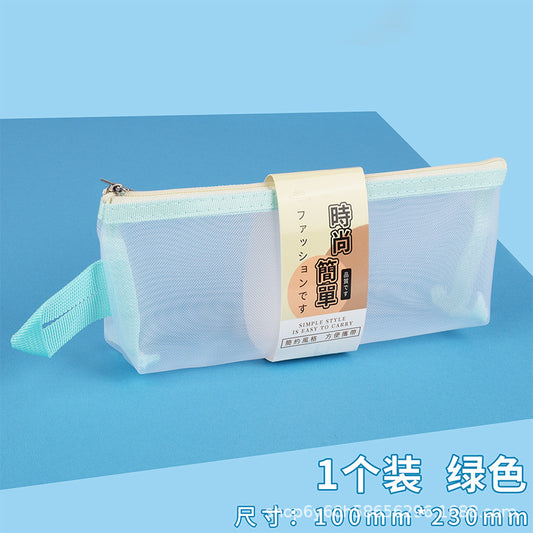 Pastel Mesh Pencil Case