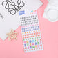 Alphabet and Numbers Crystal Sticker