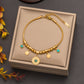 Turquoise Bead Stainless Steel Bracelet