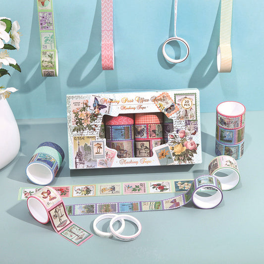 Kawaii and Vintage Washitape 20pcs Box