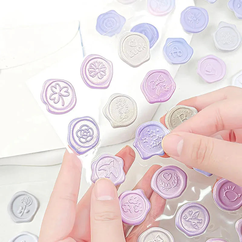 Pastel Wax Seal Stickers