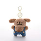 Denim Puppy Keychain