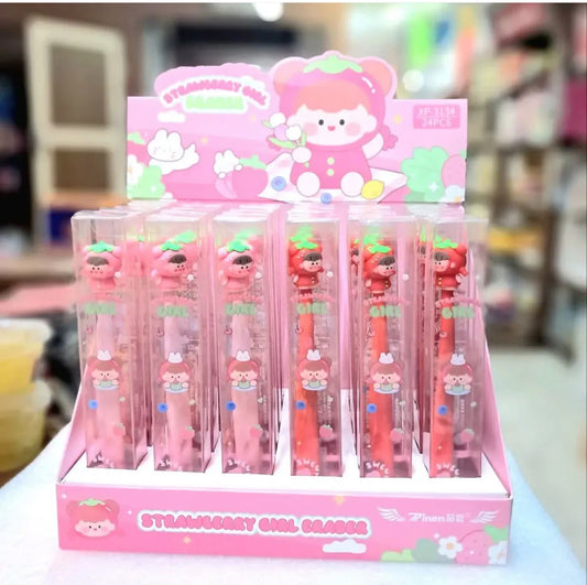 Strawberry Girl Eraser