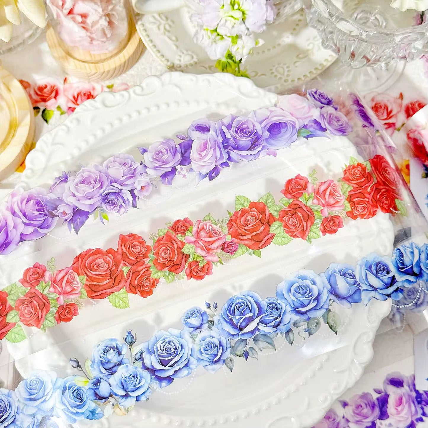 Floral Pet Washitape Roll Set