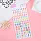 Alphabet and Numbers Crystal Sticker