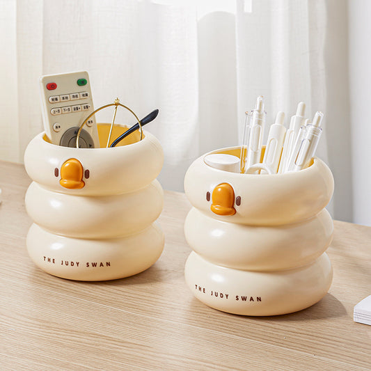 Kawaii Duck Pen Holder