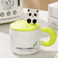 Panda Ceramic Mug With Spoon