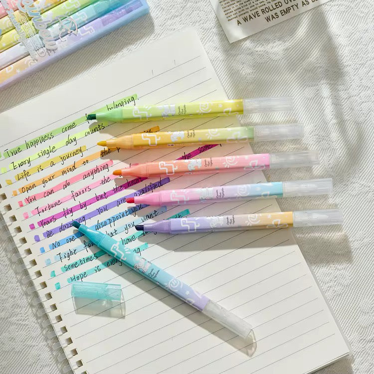 Rainbow Glitter Erasable Highlighter
