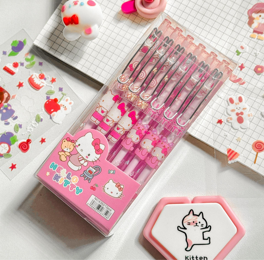 Hello Kitty Click Pen Set (12pcs)