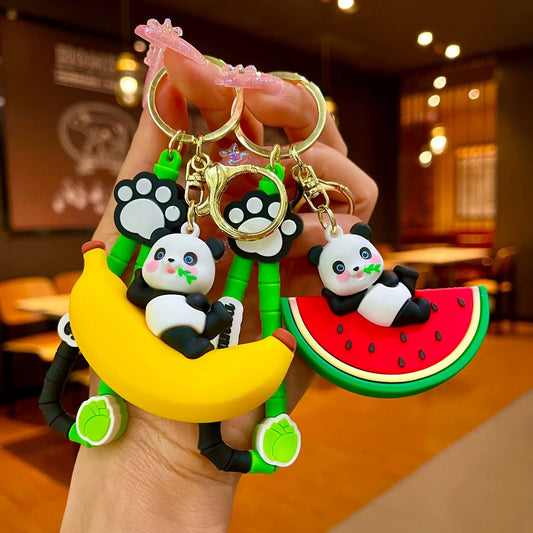 Premium Panda Couple Keychain Set (2pcs Set)
