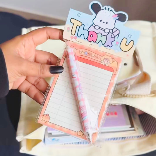 Kawaii Notepad With Pen