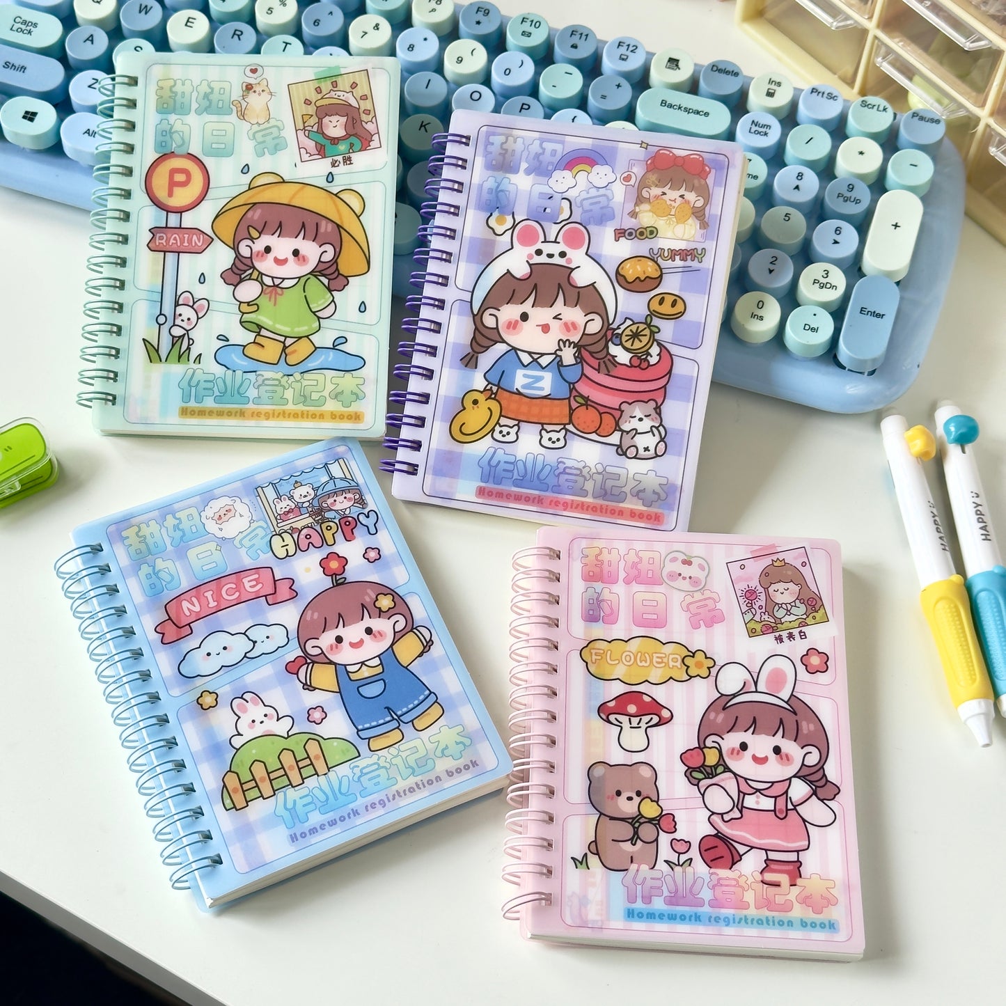 Girly Theme Spiral Diary