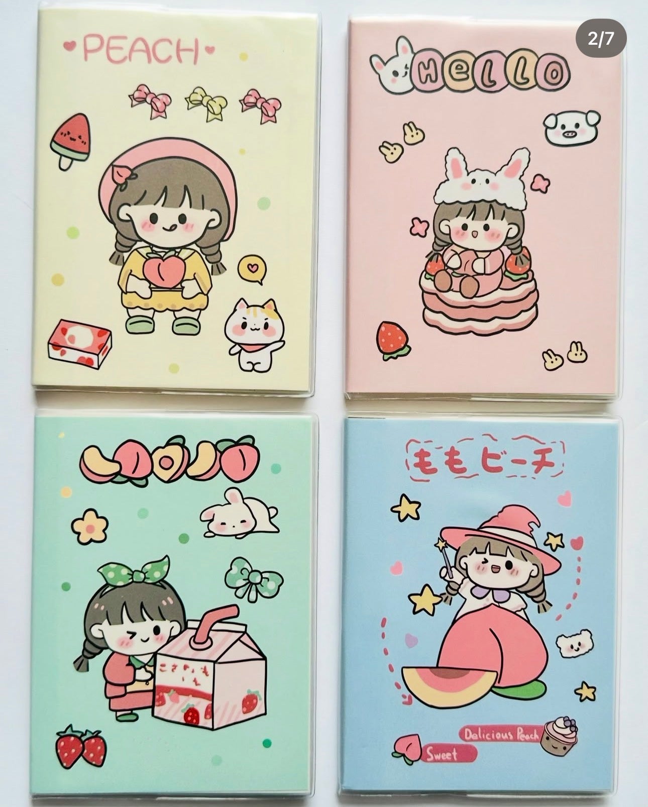 Peach Girly Notebook Set Of (5pcs)