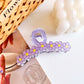 Floral Claw Clips