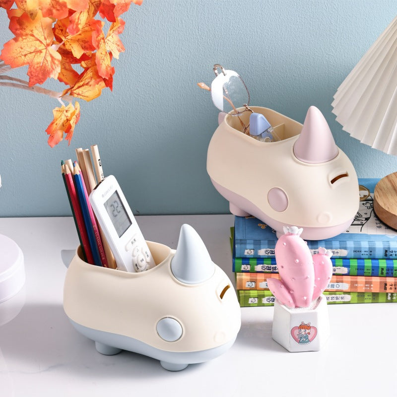 Dino Pen Holder W Money Bank
