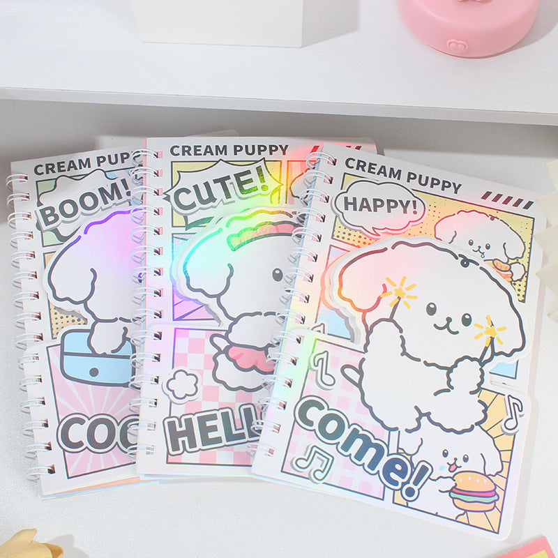 Kawaii Puppy Spiral Diary