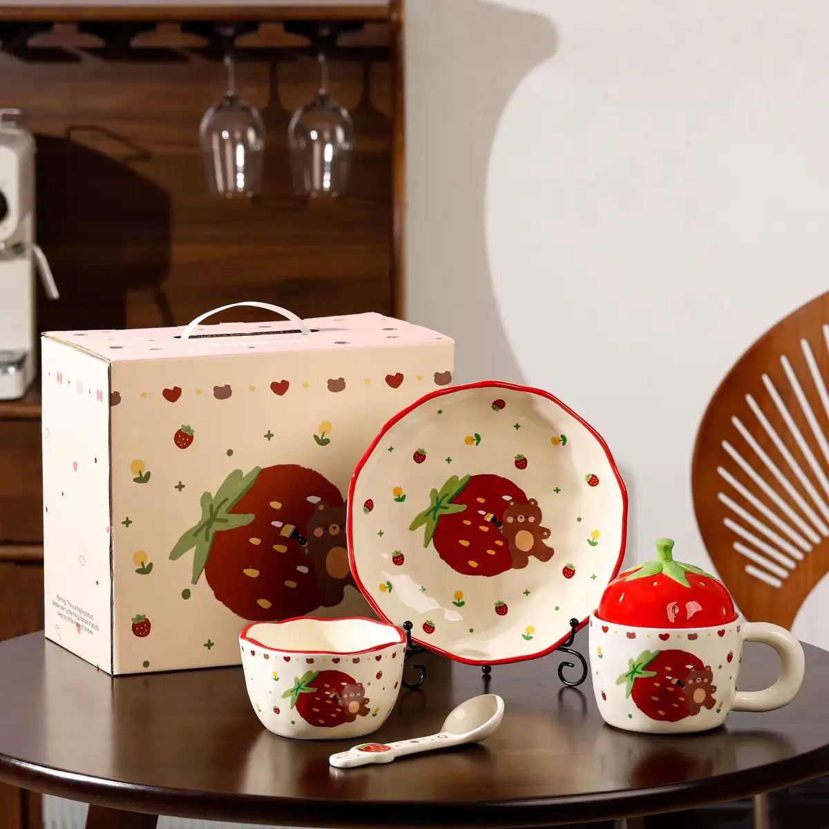Sweet Strawberry Ceramic Bowl
