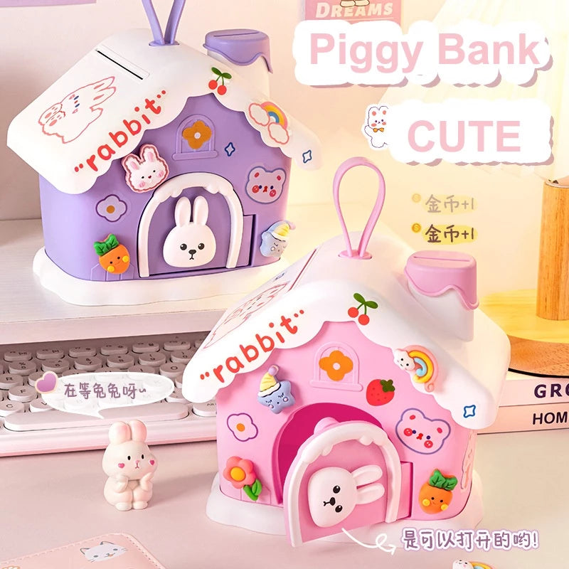 Kawaii Snow House Mini Piggy Bank