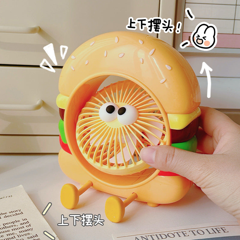 Burger Mini Desk Fan